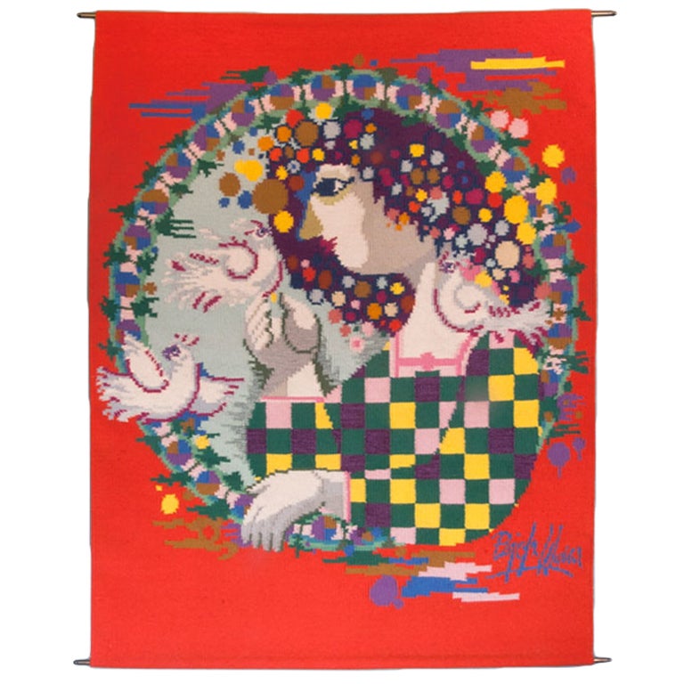Tapestry by Bjorn Wiinblad
