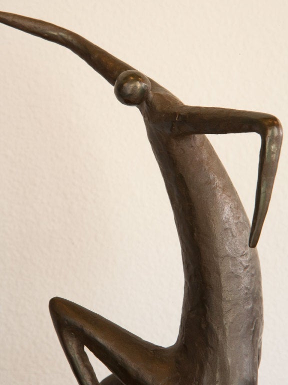 Bronze Unicycle Sculpture by Jack Boyd 3