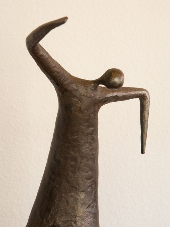 Bronze Unicycle Sculpture by Jack Boyd 5