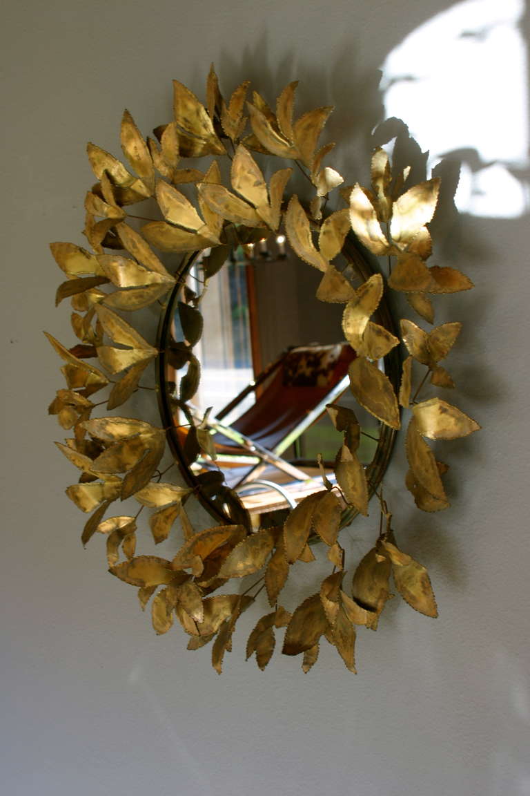 Mid-Century Modern Sculptural Mirror By Curtis Jere 1968