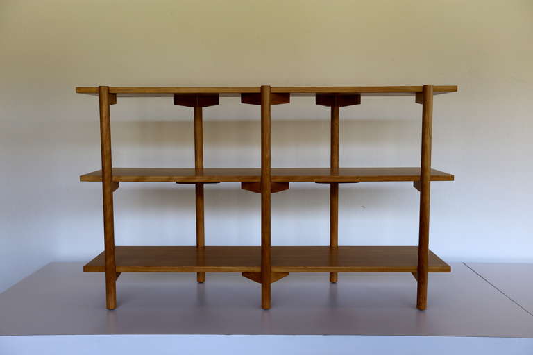 Mid-Century Modern Three Tiered Bookcase by Milo Baughman