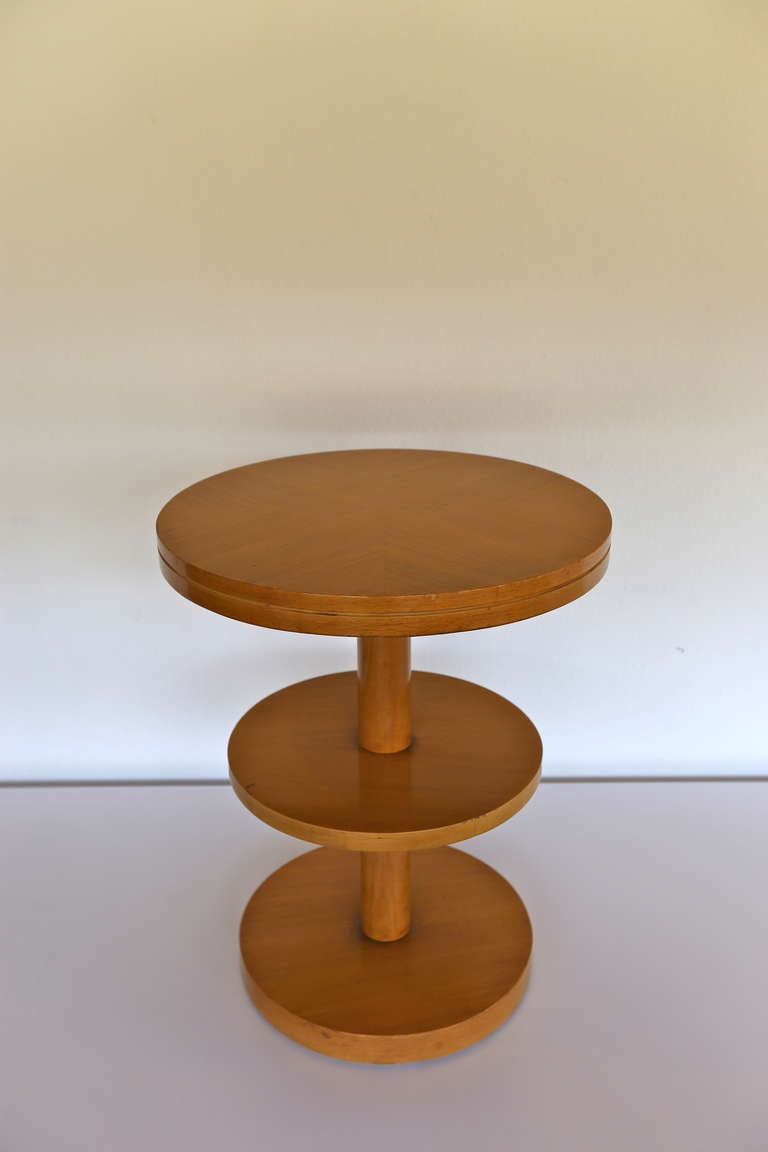 American Three-Tiered Side Table by Edward Wormley