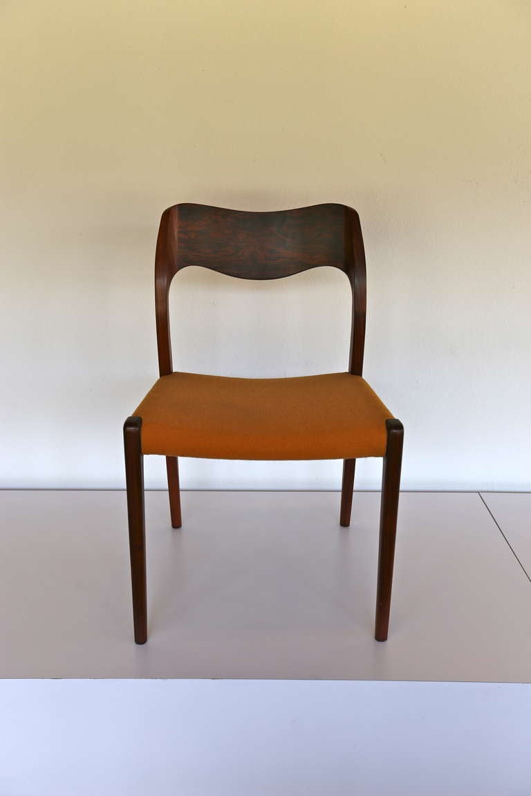 Set of Four Rosewood Dining Chairs by Niels O. Moller 1