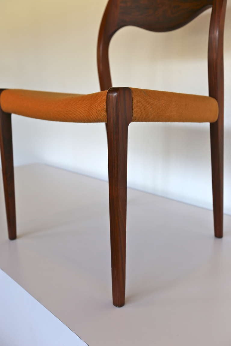 Set of Four Rosewood Dining Chairs by Niels O. Moller 3