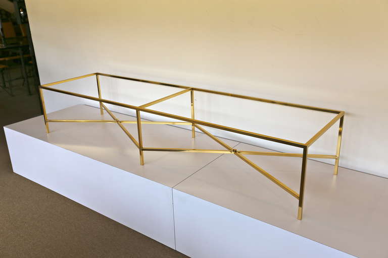 Mid-Century Modern Polished Solid Brass 