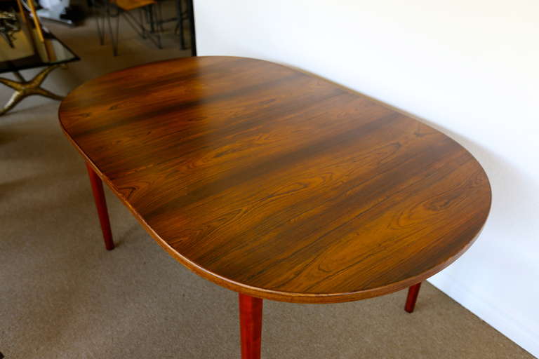 Mid-20th Century Rosewood Dining Table by Nils Jonsson for Troeds