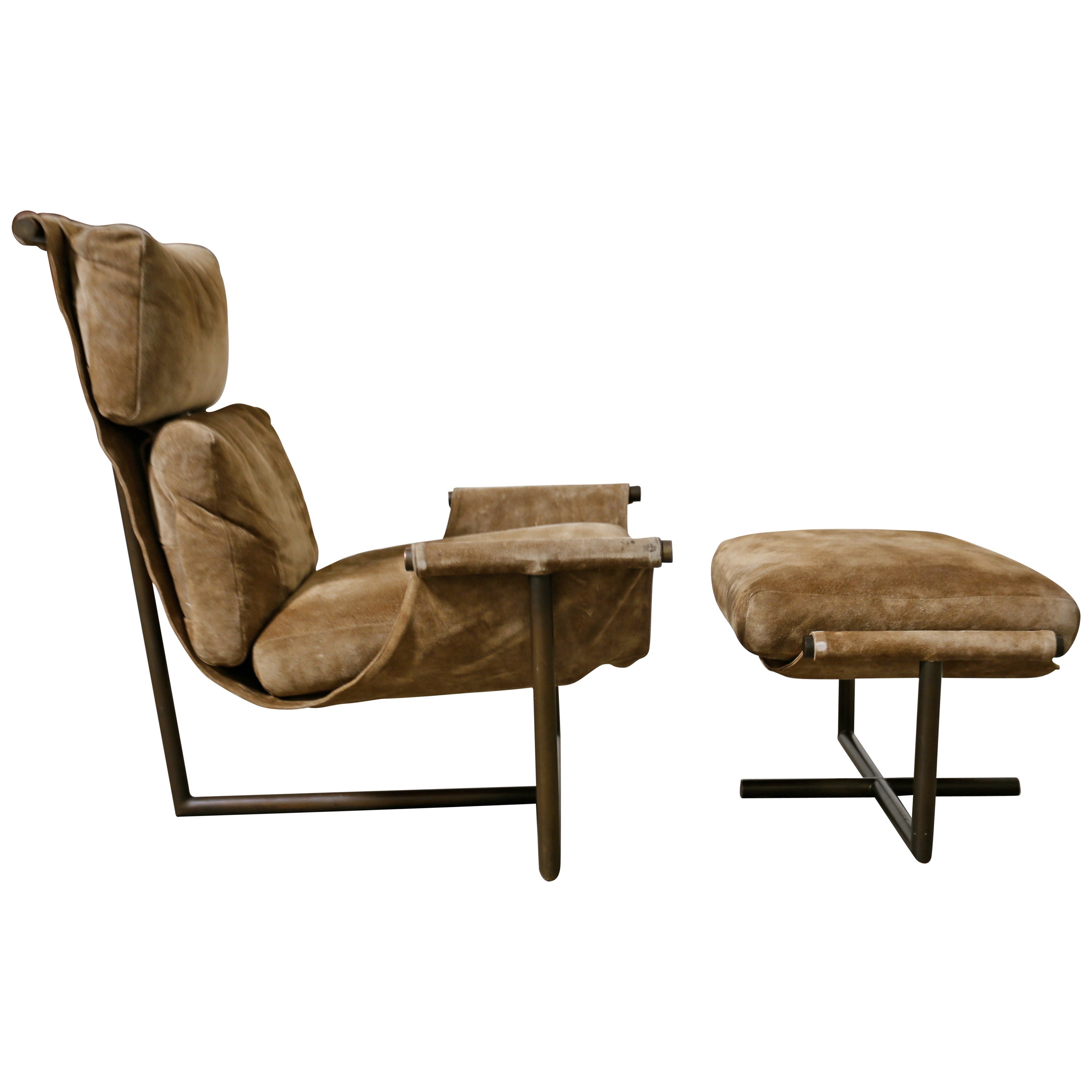 Lounge Chair and Ottoman by Jules Heumann