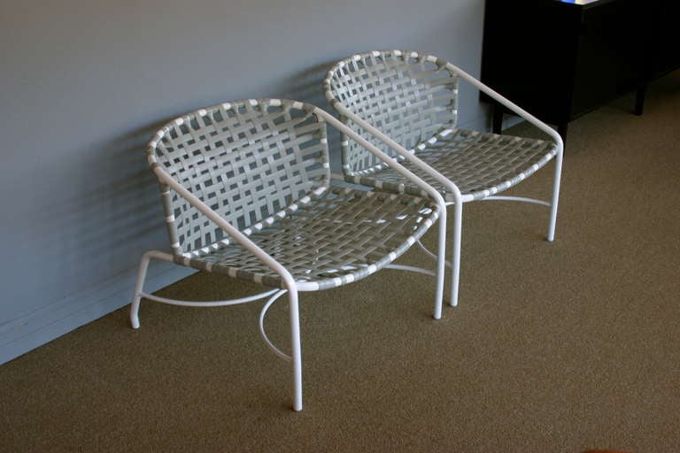 American Pair of outdoor vintage Kantan lounge chairs by Tadao Inouye for Brown Jordan