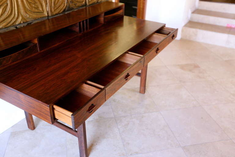 Rosewood Flip-Top Desk by Peter Lovig Nielsen