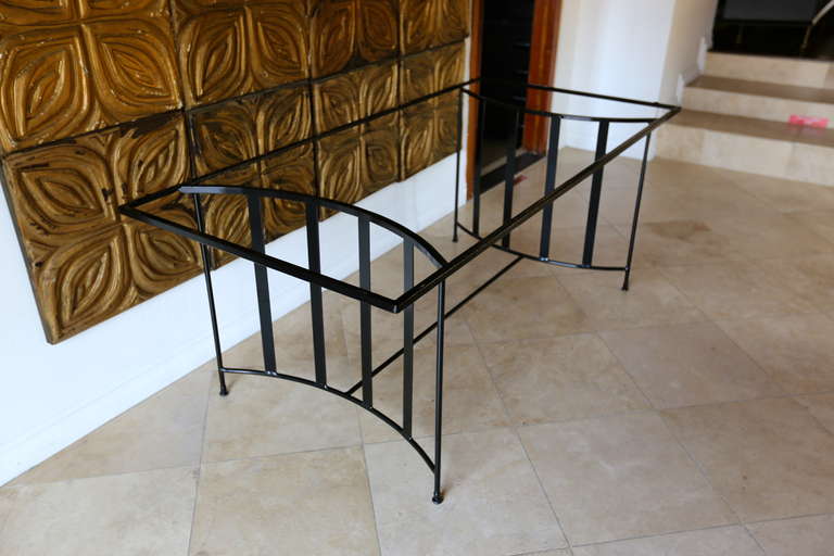 Iron Dining Set by Paul Laszlo for Pacific Iron In Excellent Condition In Costa Mesa, CA