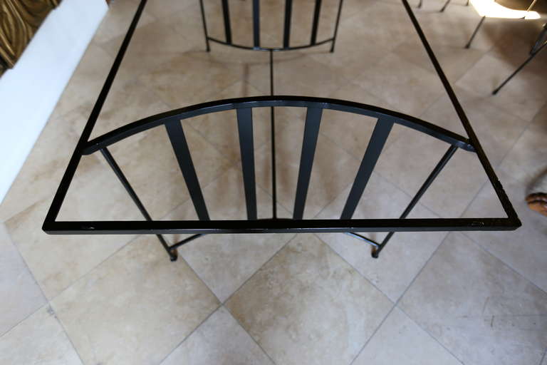 Mid-20th Century Iron Dining Set by Paul Laszlo for Pacific Iron