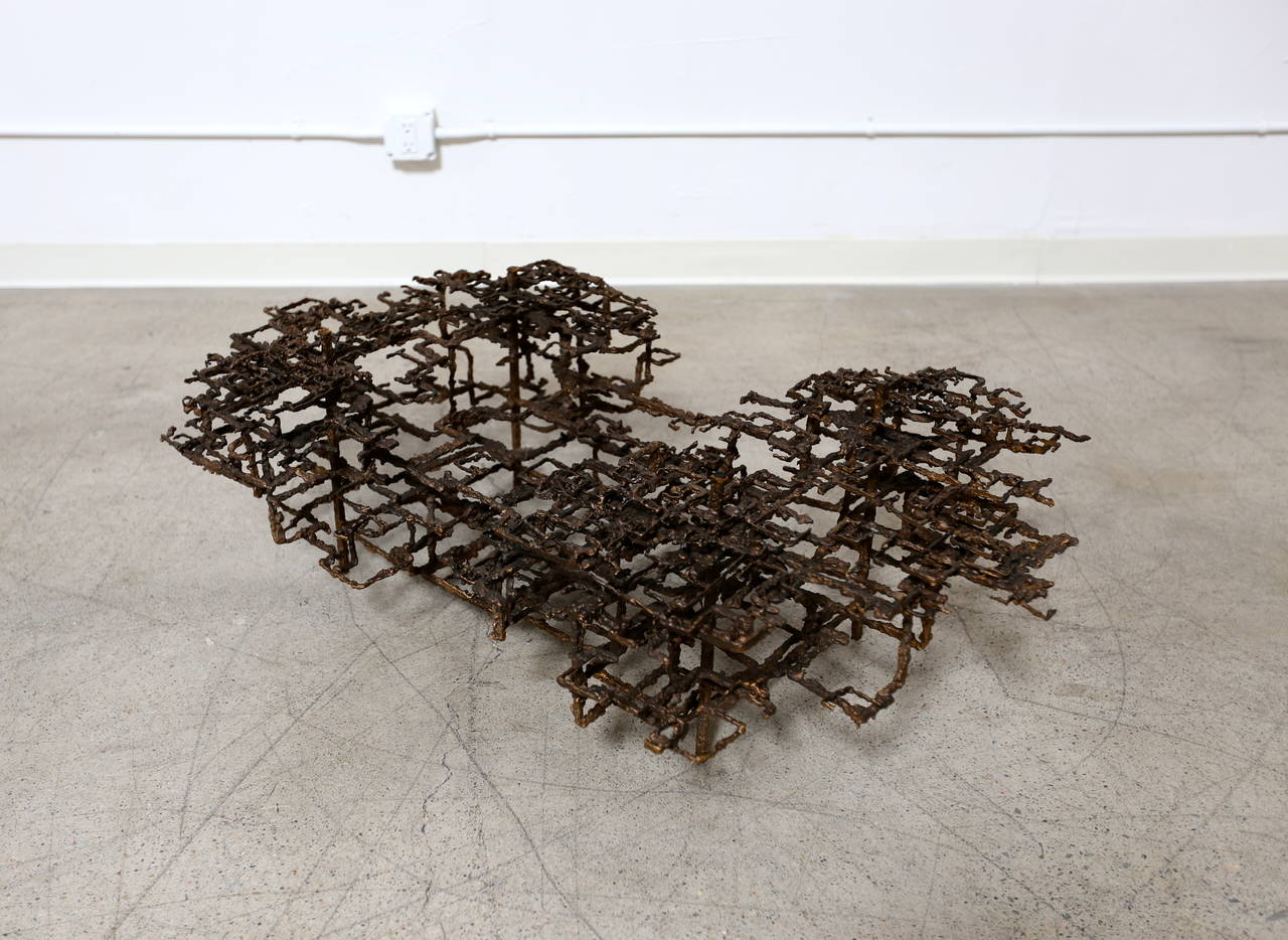 Sculptural Brutalist Coffee Table by Daniel Gluck 1
