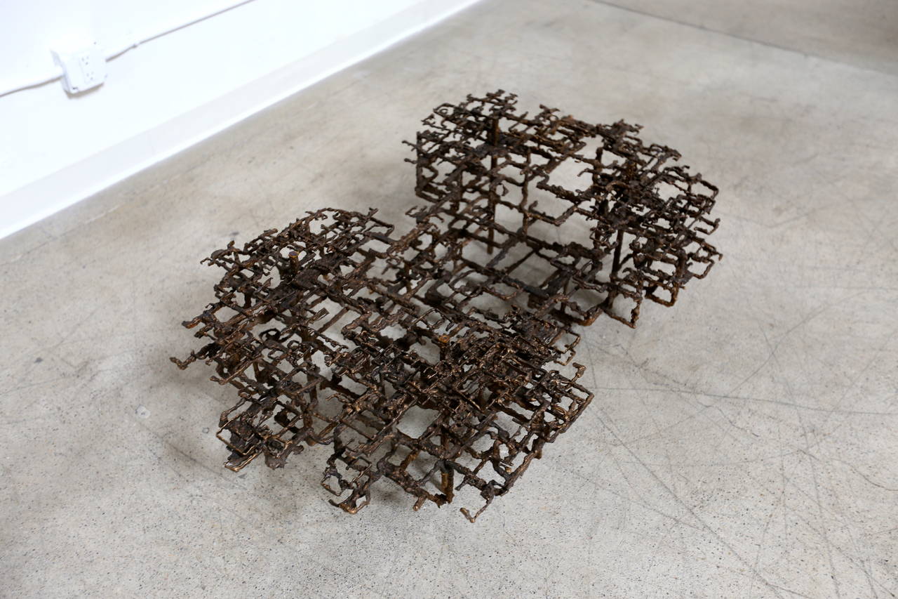Sculptural Brutalist Coffee Table by Daniel Gluck 3