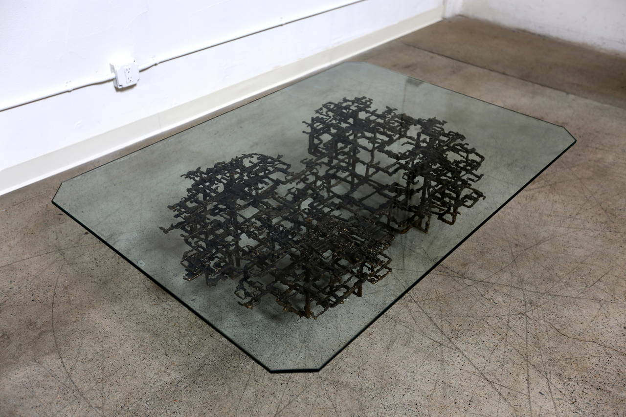 Sculptural Brutalist Coffee Table by Daniel Gluck 5
