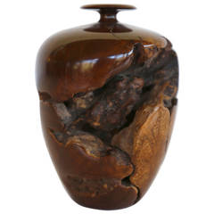 Turned Wood Vase by Hap Sakwa
