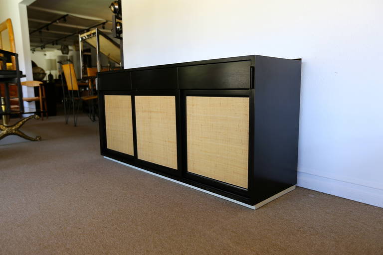 Ebonized Credenza by Edward Wormley for Dunbar.