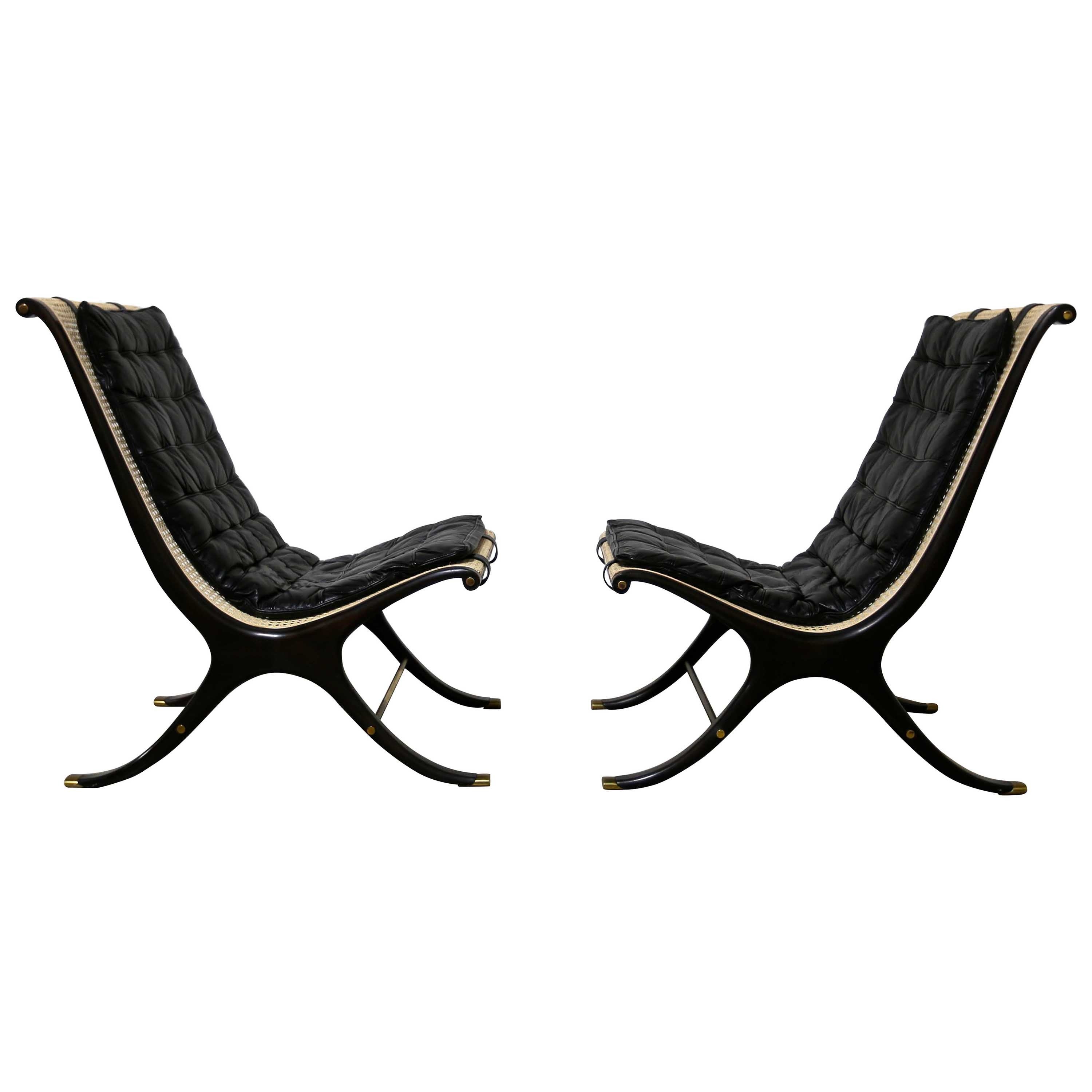 Pair of Lounge Chairs by Gerald Jerome