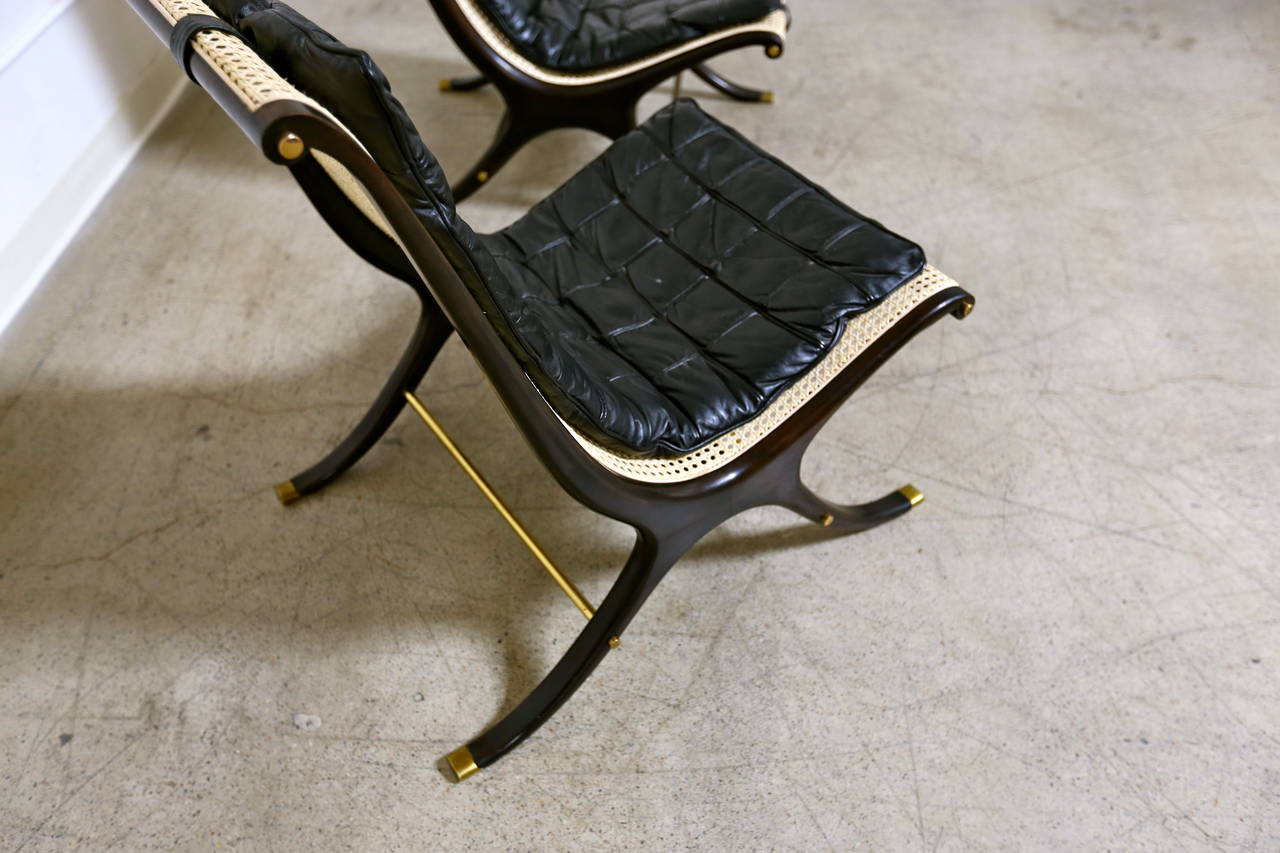 Pair of lounge chairs by Gerald Jerome.