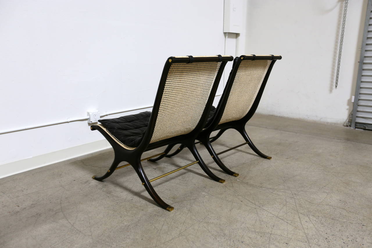 American Pair of Lounge Chairs by Gerald Jerome