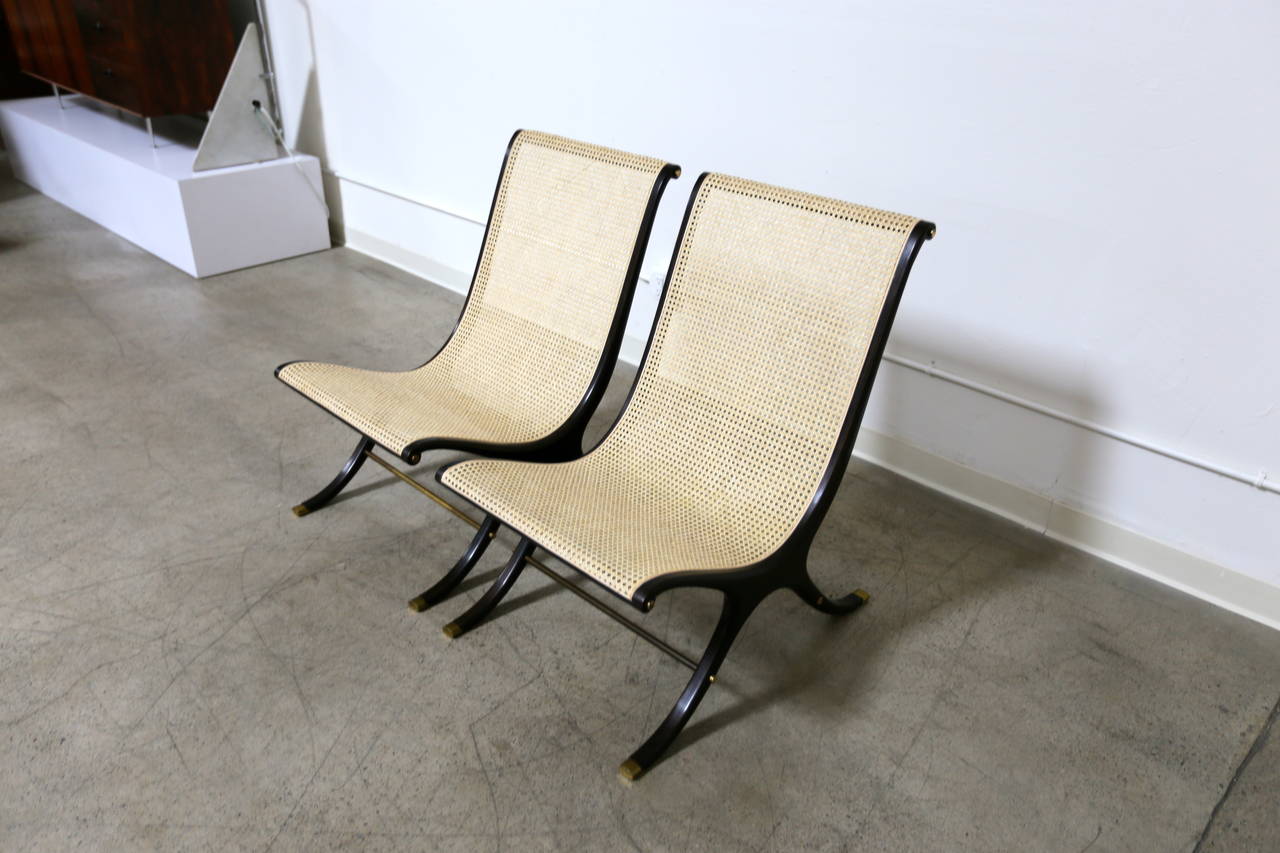 Pair of Lounge Chairs by Gerald Jerome In Good Condition In Costa Mesa, CA