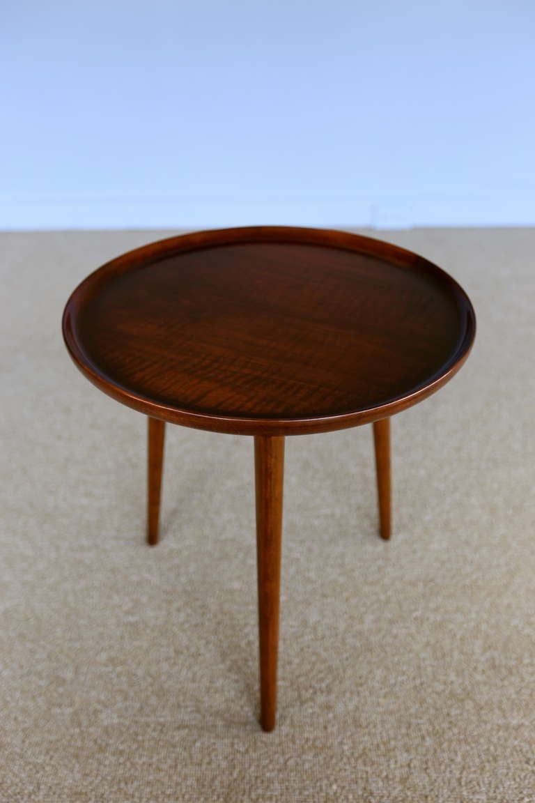 Round Tripod Side Table By Selig