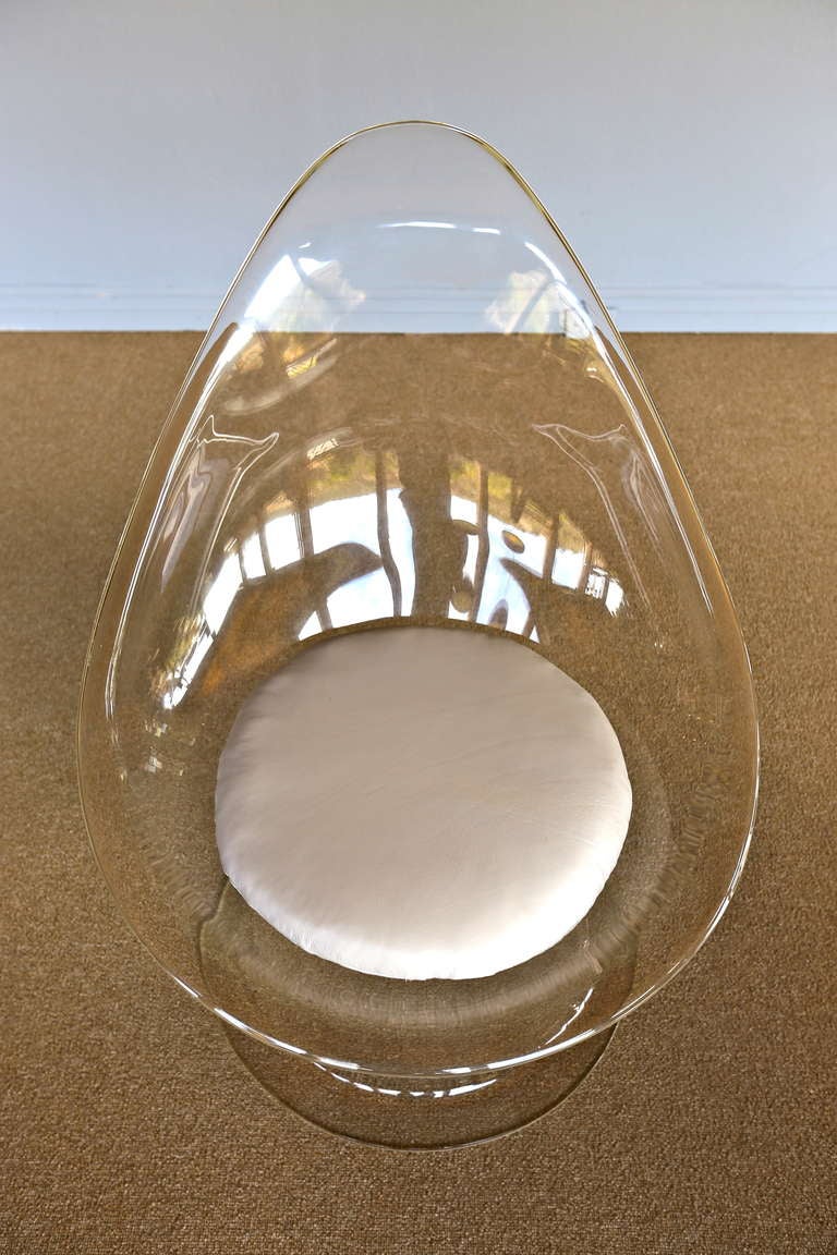 Unknown Invisible lucite chair by Laverne