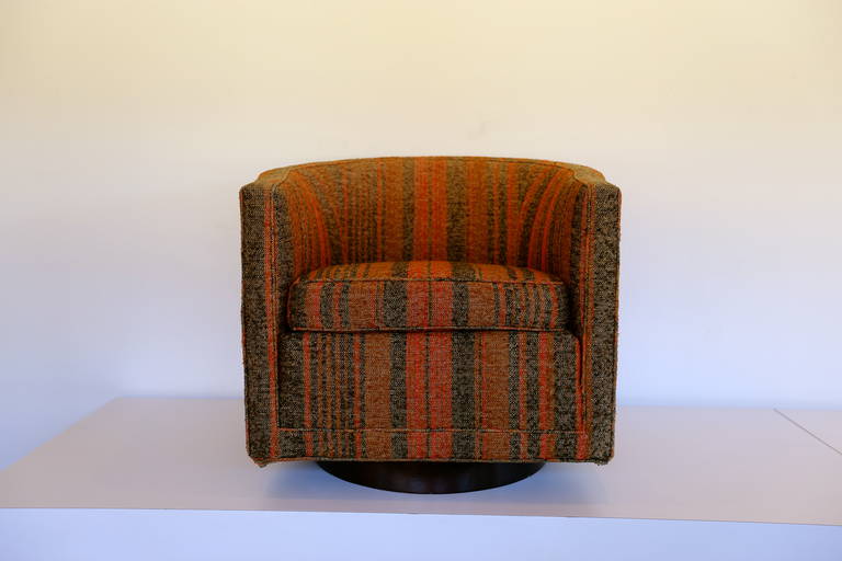 Swivel lounge chair by Edward Wormley for Dunbar.