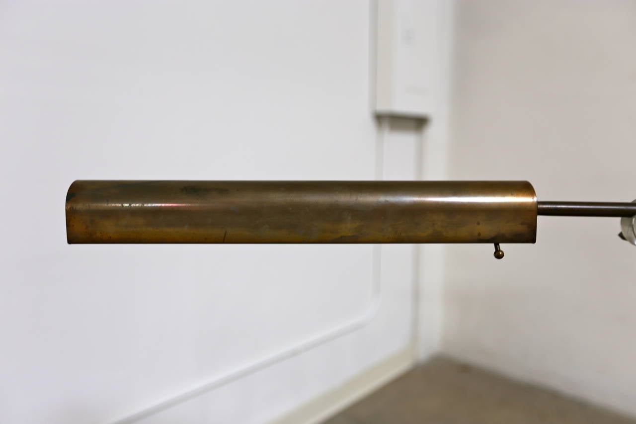 Stuart Barnes for Robert Long Bronze Floor Lamp In Good Condition In San Juan Capistrano, CA