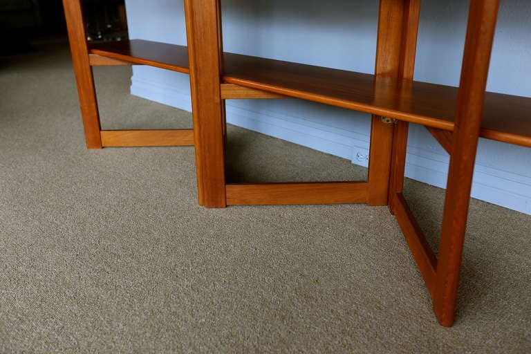 Mid-Century Modern Danish Teak Bookcase / Room Divider
