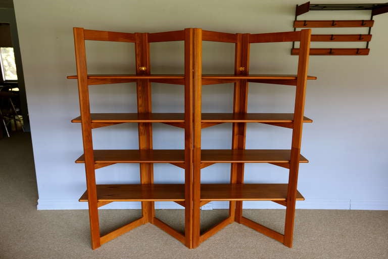 Late 20th Century Danish Teak Bookcase / Room Divider