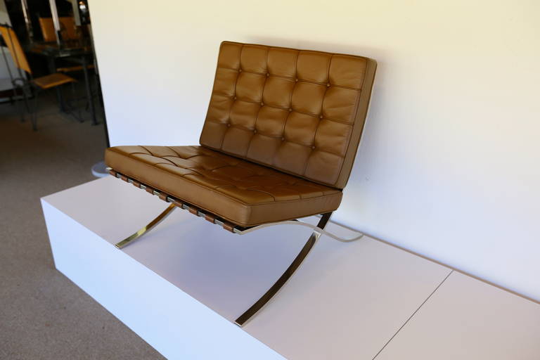 Late 20th Century Knoll 1975 Barcelona Chair by Mies van der Rohe
