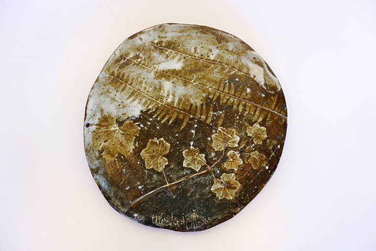 Large Ceramic Wall Plaque by Otto & Vivika Heino Ceramic Plate