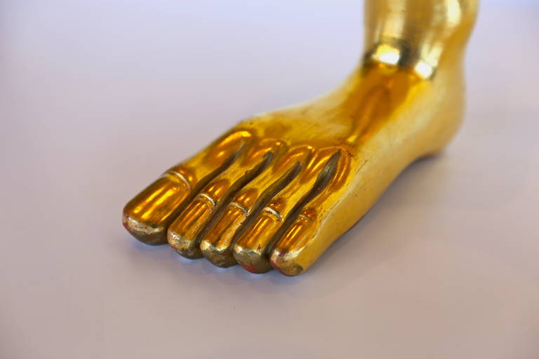 Pedro Friedeberg Gilt Hand Foot Sculpture 2