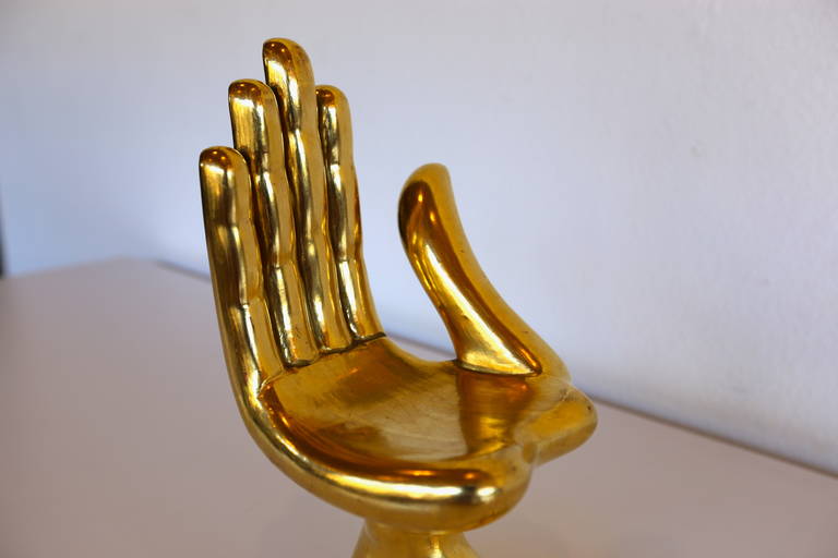 Pedro Friedeberg Gilt Hand Foot Sculpture 3