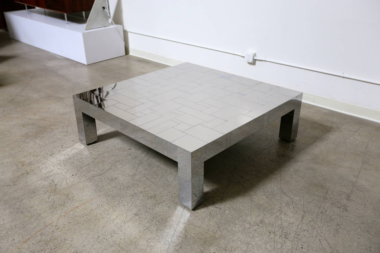 20th Century Large Cityscape Coffee Table by Paul Evans