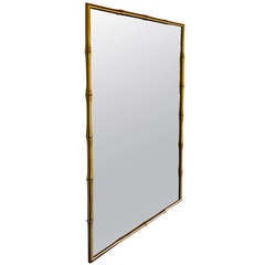 High Quality Faux Bamboo Brass Mirror