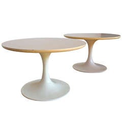 Pair Of "Tulip" Side Tables By Burke