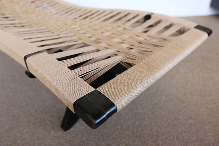 Wood Chaise Longue by Architect Henry Klumb & Stephen Arneson 1945