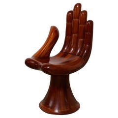 Original Signed "Hand" Chair by Pedro Friedeberg
