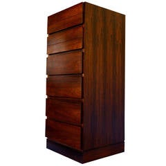 Tall Rosewood Chest by Arne Wahl Iversen