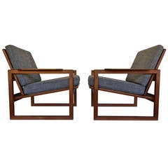 Pair of Lounge Chairs by Kofod Larsen