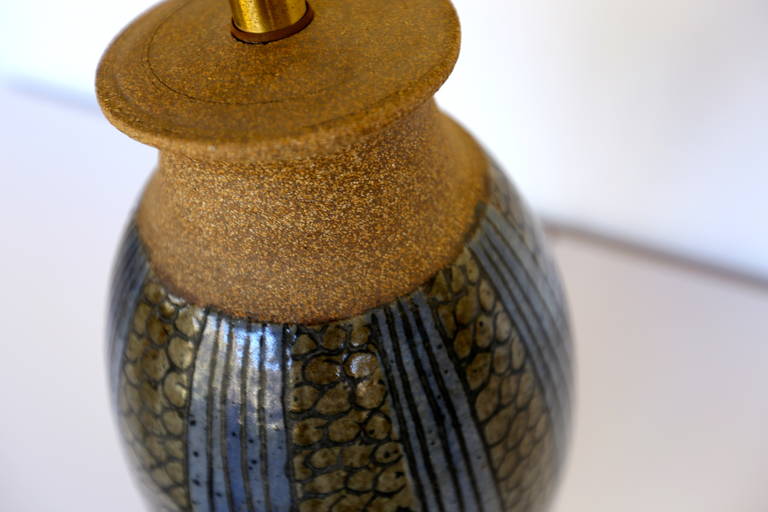 Mid-20th Century Ceramic Lamp by Brent Bennett