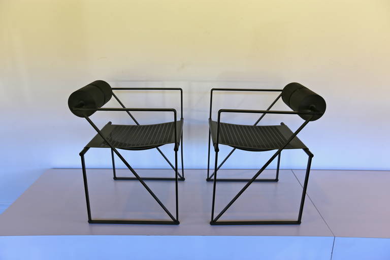 Pair of Seconda 602 Armchairs by Architect Mario Botta