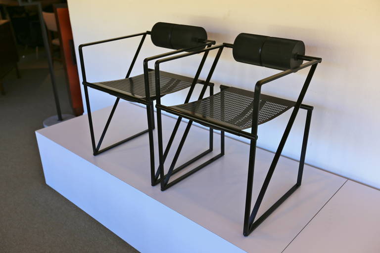 Pair of Seconda 602 Armchairs by Architect Mario Botta  1