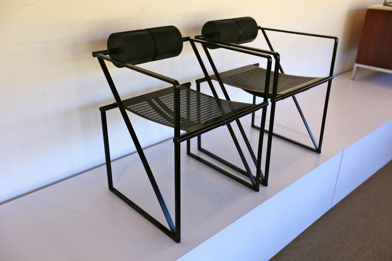 Pair of Seconda 602 Armchairs by Architect Mario Botta  2