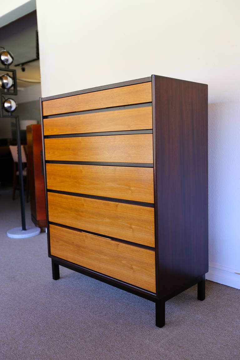 Tall Chest by Edward Wormley for Dunbar In Excellent Condition In Costa Mesa, CA