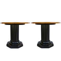 Pair of Column Side Tables