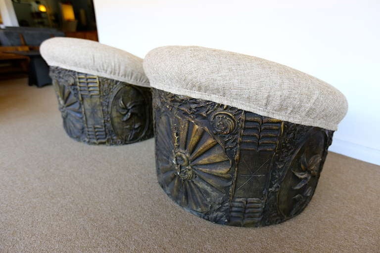 Late 20th Century Pair of Brutalist Lounge Chairs by Adrian Pearsall