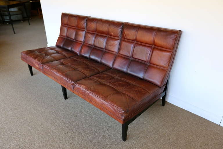 Leder-Sofa von Camacho Roldan & Artecto Kolumbien