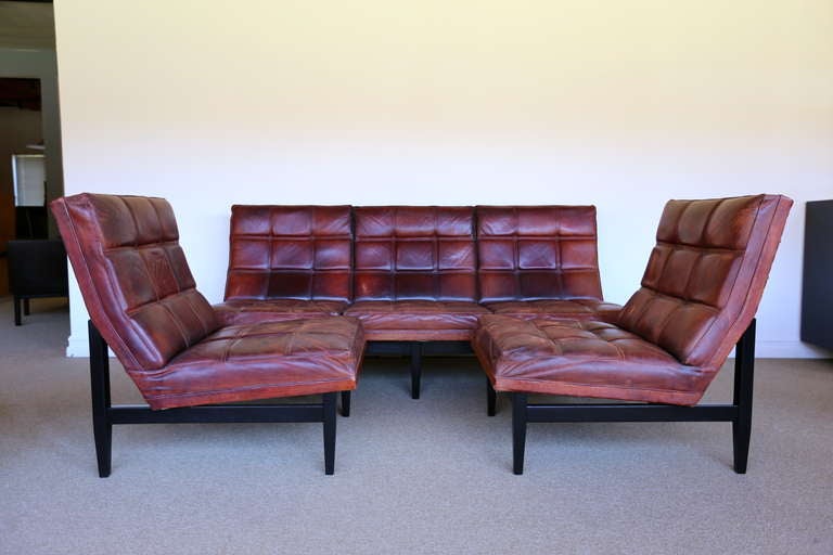 Leather Sofa by Camacho Roldan and Artecto Colombia at 1stDibs